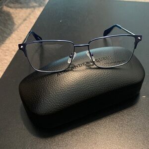Alexander McQueen Men's Glasses in Navy